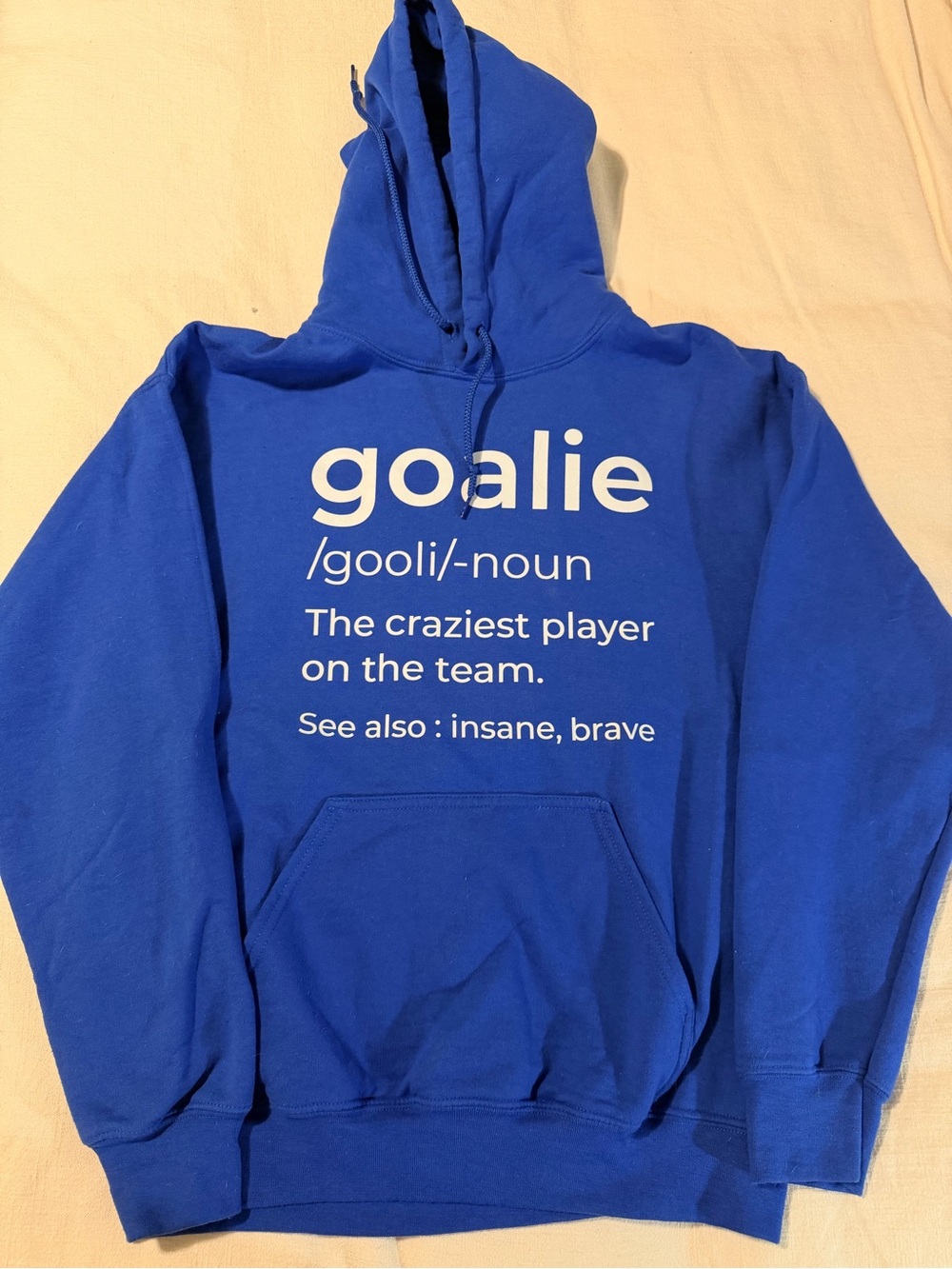Goalie Definition Pullover Hoodie - Blue